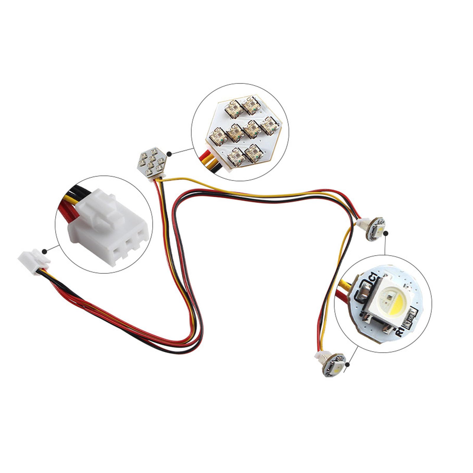 Orolotay RGB LED Kit V1.0 – PH2.0 Steckverbinder, Für StealthBurner Extruder, 3D-Drucker Zubehör