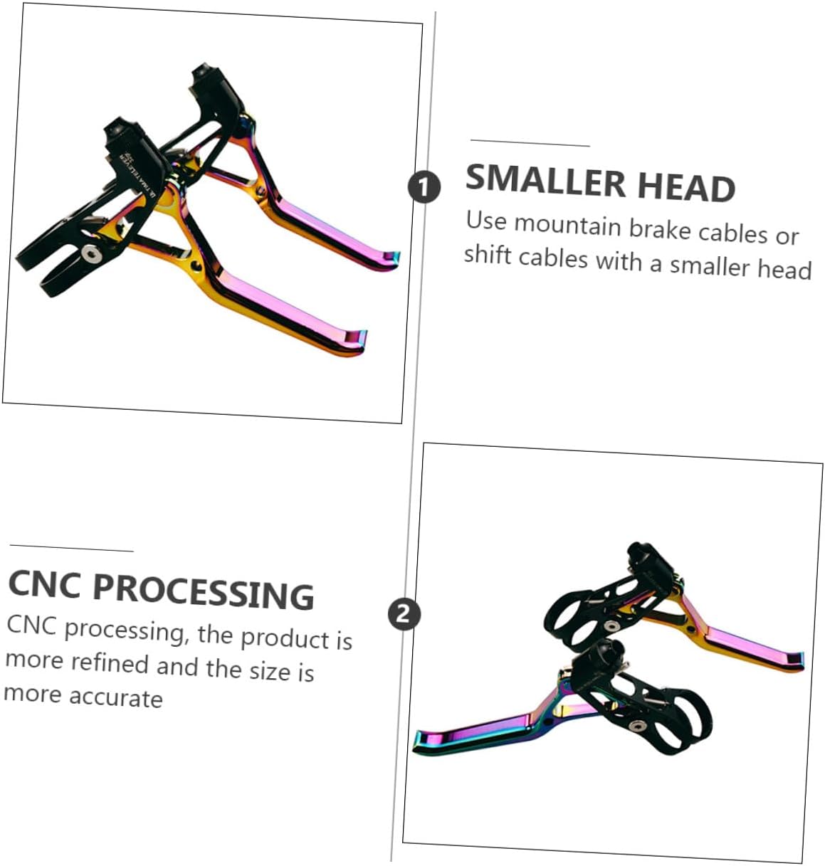 Didiseaon Bike Brake Handle and V-Shaped Brake Lever for Mountain and Road Bikes, Lightweight Aluminum Alloy with Hollow Design, Sturdy Cycling Brake Parts for Outdoor Riding