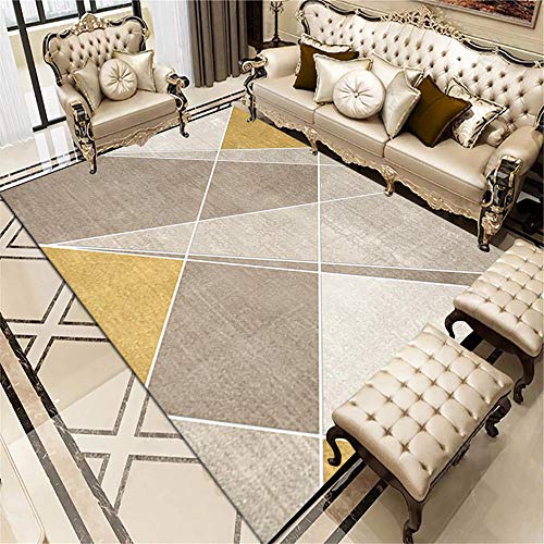 alfombras baratas salon Diseño abstracto geométrico amarillo mostaza alfombra tradicional alfombra de rastreo alfombra...