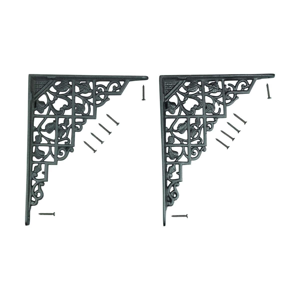 Shelf Brackets Black Aluminum 7" X 8 3/4" Shelf Bracket Amazon.in