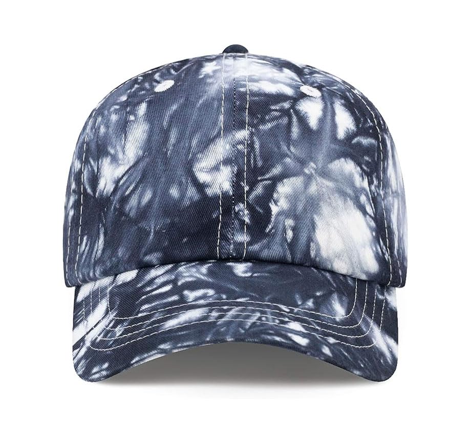 Image of Cotton Baseball Cap Dad Hat - Washed Low Profile Adjustable Hat for Men Women Casual Outdoor Running Golf