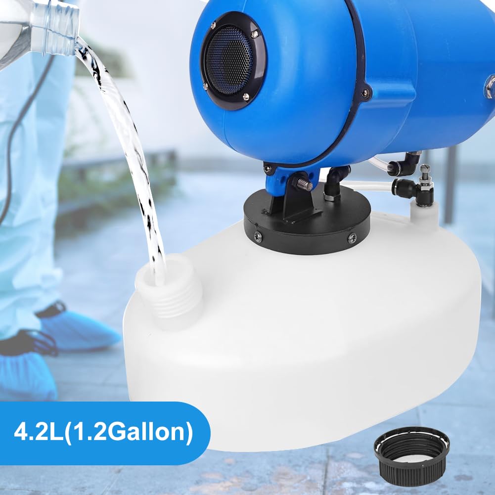 Elektryczna Zamgławiacz ULV Przenośny Opryskiwacz 4,5 L (1,2 galona) Elektryczny Opryskiwacz ULV Mgła Zimna Zamgławiacz do Użytku w Pomieszczeniach na Zewnątrz, odległość