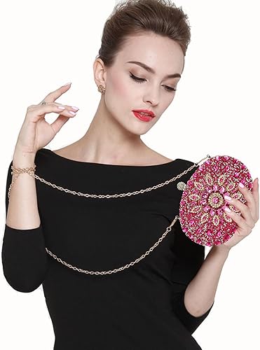 Miniatura 6 de Bolsos de mano para mujer, bolso de noche con diamantes de imitación, bolsos brillantes de cristal para fiesta de boda