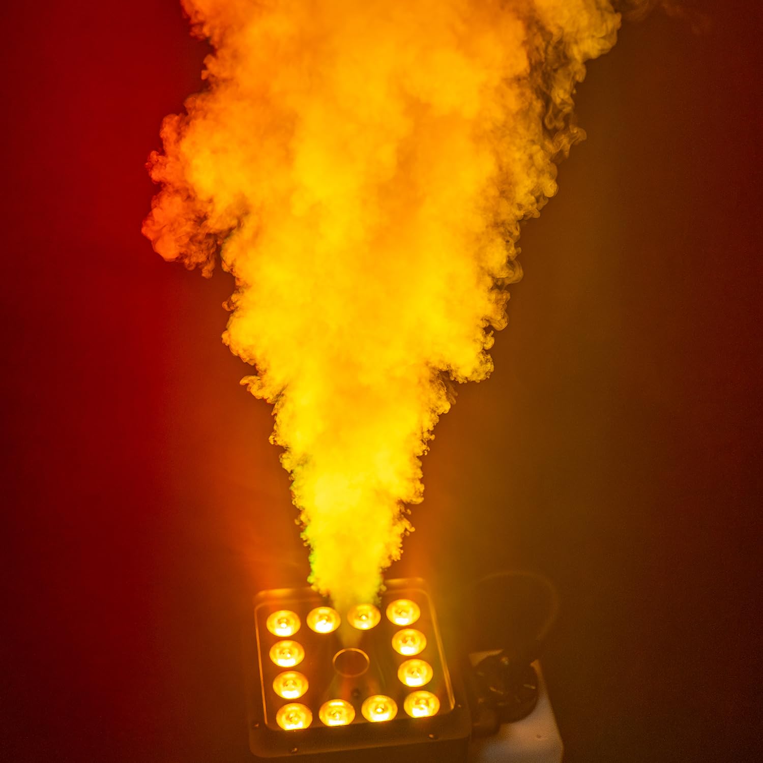 QTX VertiBox - Nebbia verticale compatta a LED, effetto fumo e luce per DJ, discoteca, palcoscenico, Natale e Halloween, telecomando wireless, DMX, LED RGB