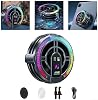 AI Magnetic Fan for Tablets with RGB Lights Digital Gear and Temperature Display Magnetic and Clip Mounting Portable Type-C Powered Cooler for Gaming and Streaming