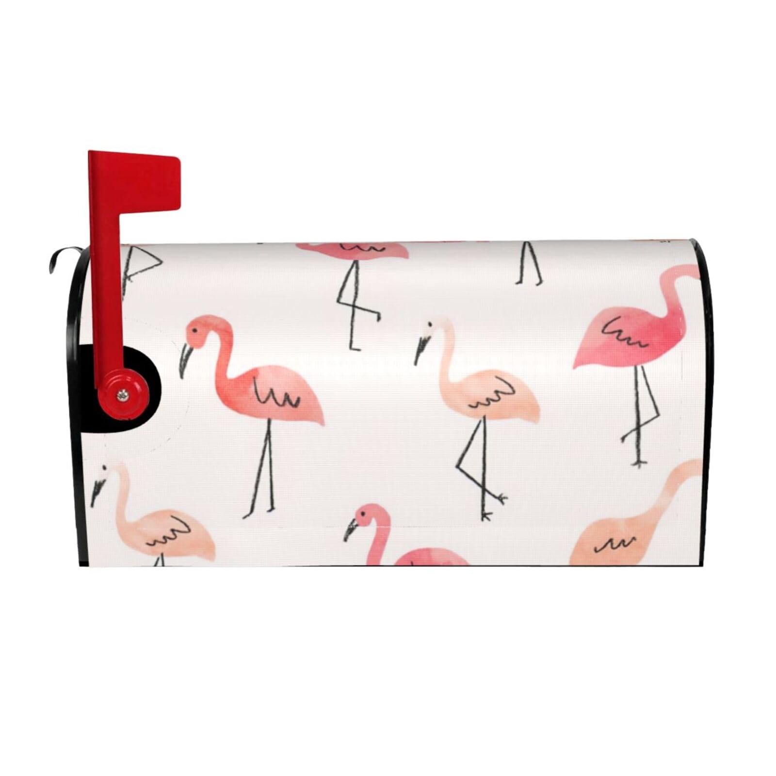 Flamingo. Print Mailbox Cover Wraps Post Letter Box Cover Decor For Outside Garden Yard Farmhouse Home