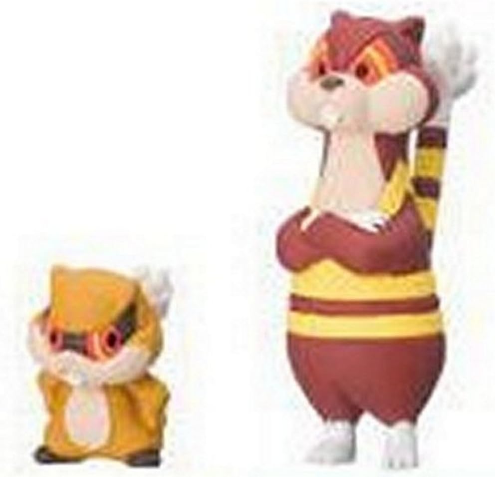 Takara Tomy Pokemon Black & White 1:40 Figure on 2" Base-Minezumi-Patrat, Miruhog-Watchog