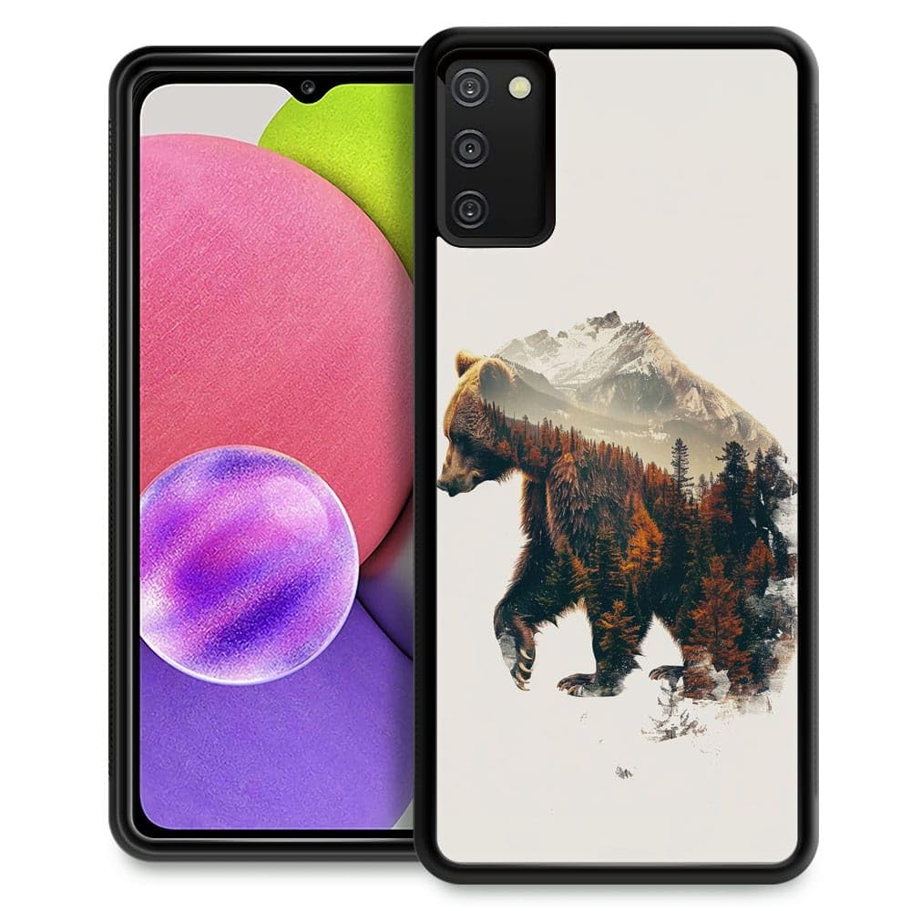 Goodsprout Compatible with Samsung Galaxy S20 FE Case,Autumn Forest Bear Amazing Pattern Design Shockproof Anti-Scratch Hard PC Back Case for Samsung