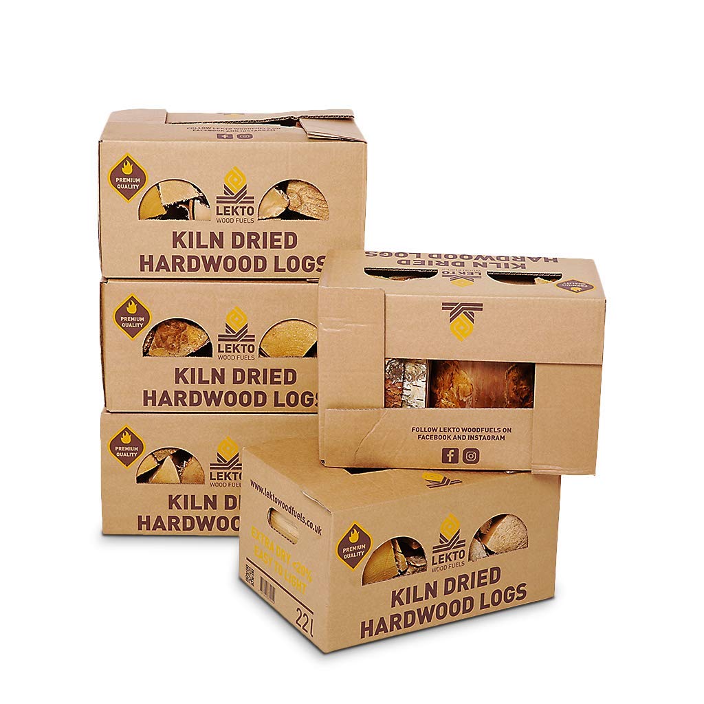 Lekto Woodfuels Kiln Dried Kindling - 3 X 4.5Kg Mega Boxes | 13.5Kg, Premium Fire Starters For Open Fires, Wood Burners, Fire Pits & Pizza Ovens | Eco