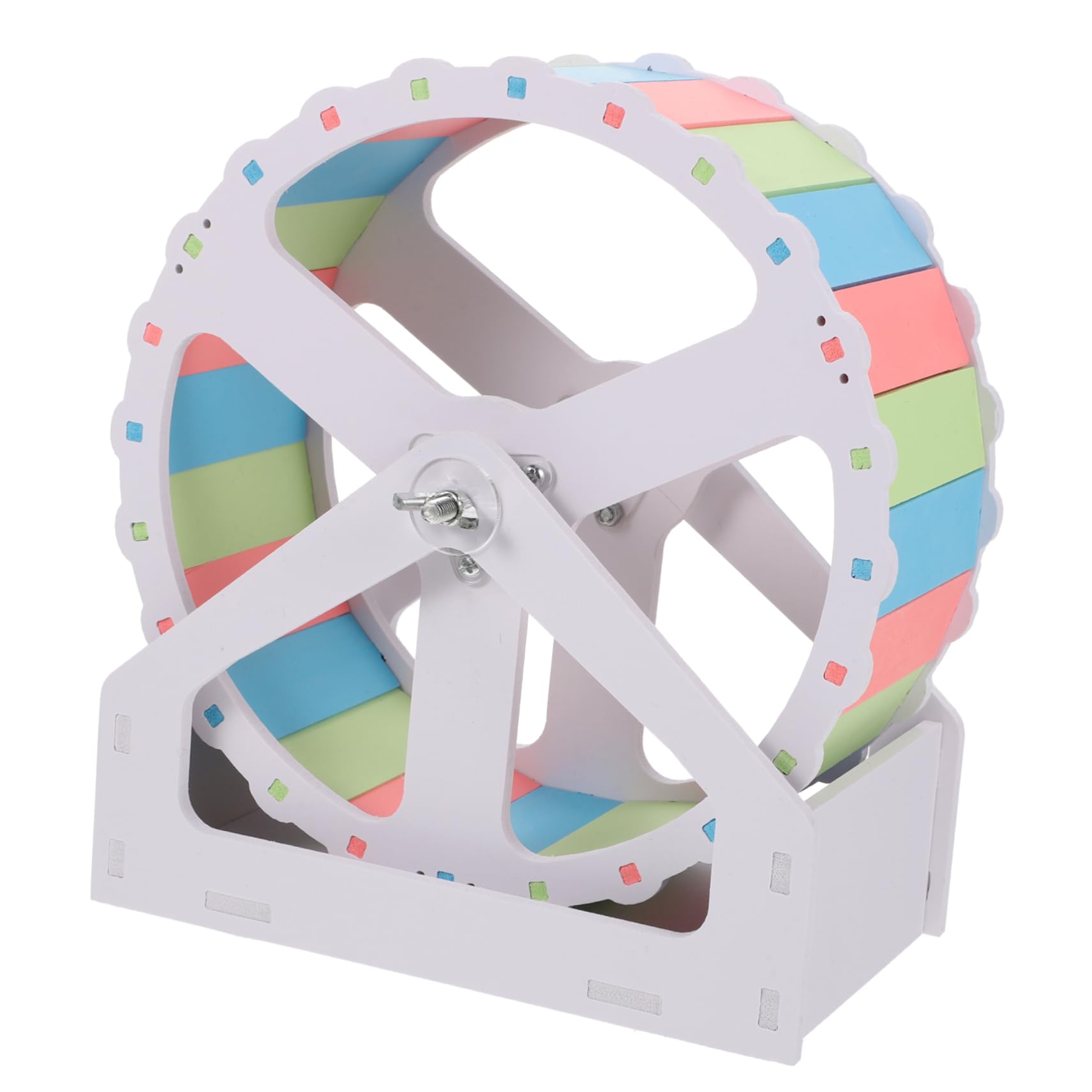 Großes Hamsterrad 21cm aus PVC für Chinchillas und Igel Geräuschloses Kleintierlaufspielzeug für Zuhause und Heimtierbedarf Einfache Selbstmontage