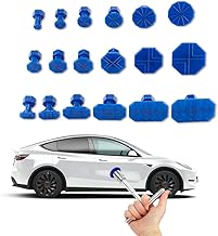 19 Pieces Body Puller Set with T-Bar and Suction Cup Bodywork, Practical and Stable Dent Repair Tool Set for Car