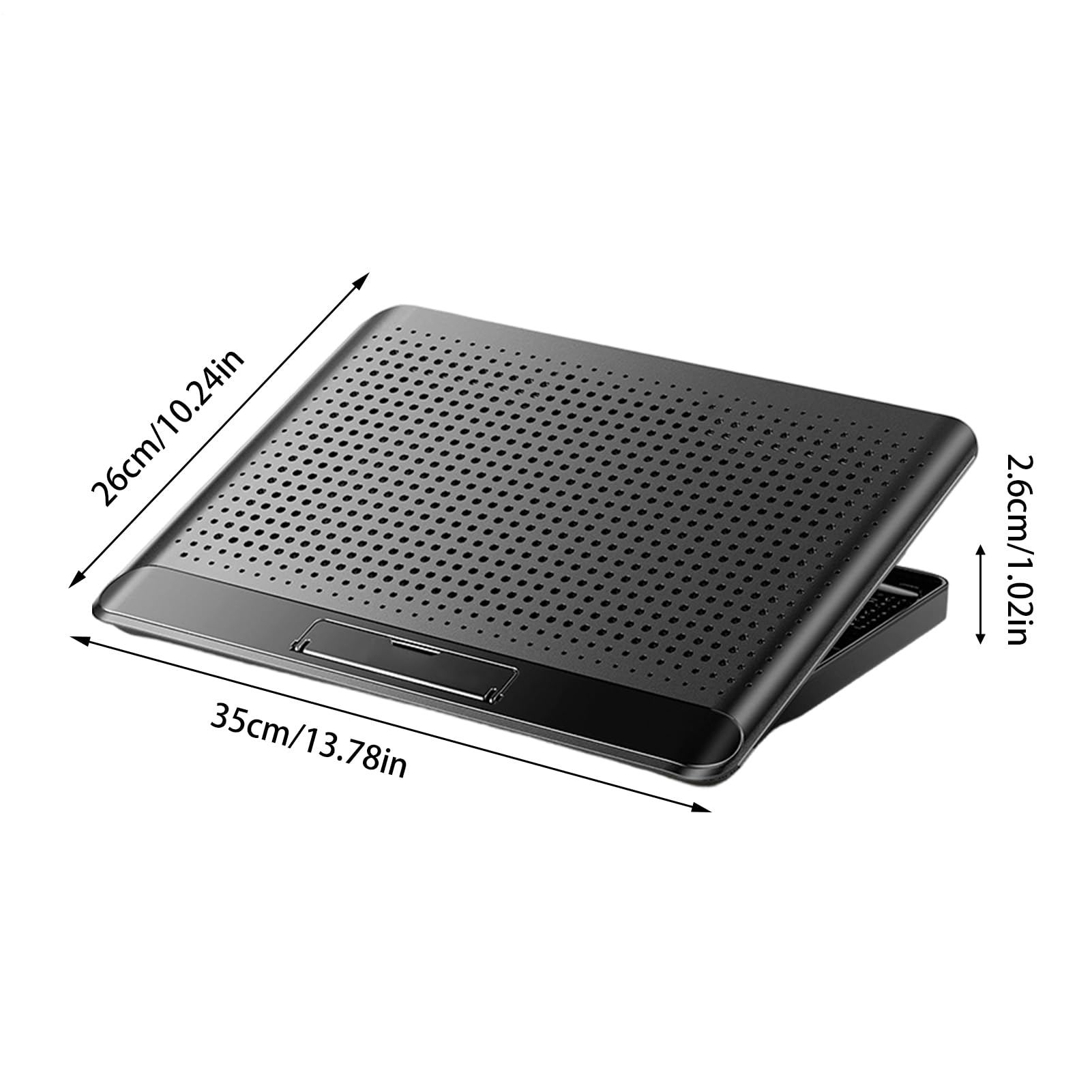 Laptop-Kühler Höhenverstellbare Und Leise Kühlbasis | Leise Laptop Kühlung aus Aluminiumlegierung Für Schreibtisch Tastatur Handy Tablet Buch Büro Studienzimmer