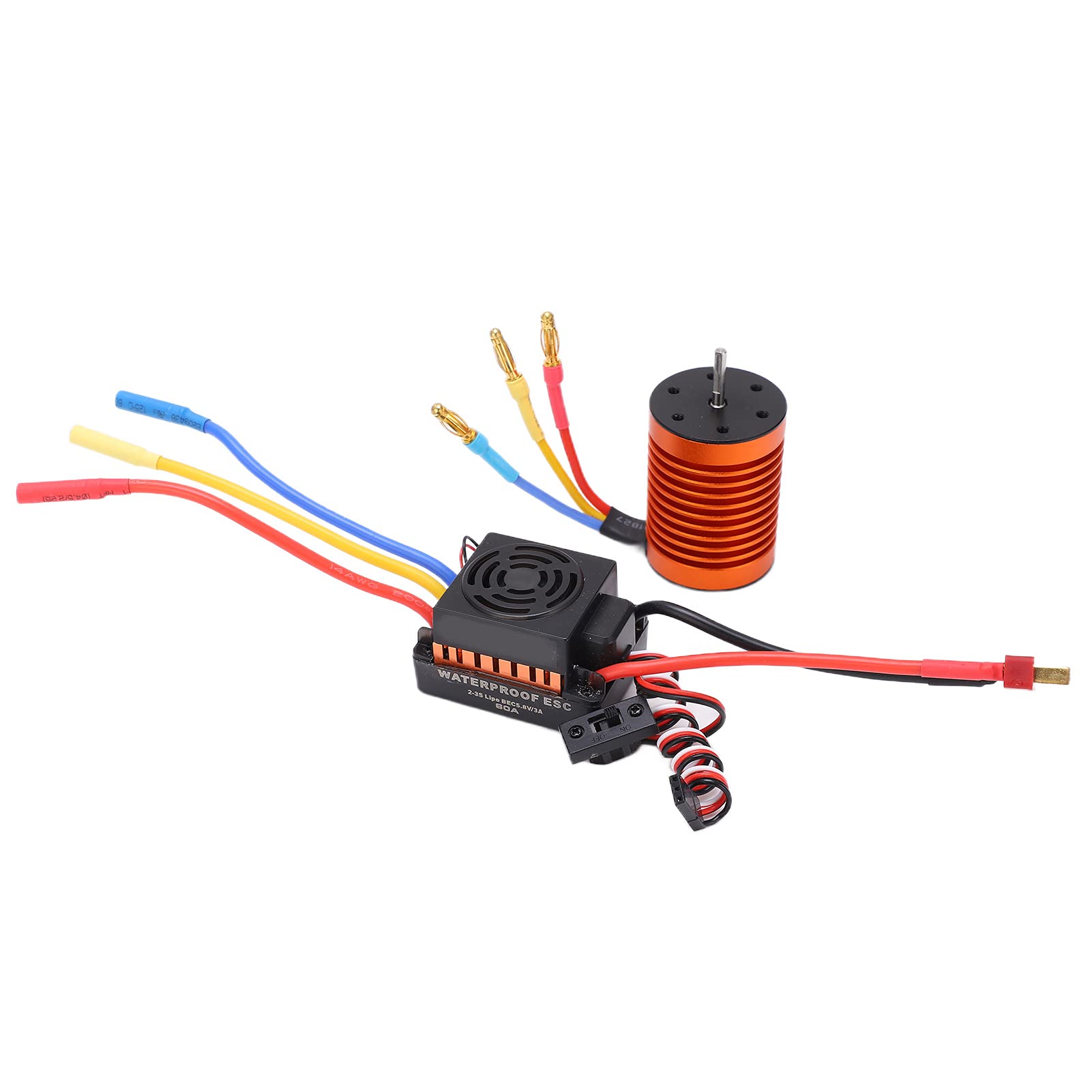 Yctze Zestaw Silników Bezszczotkowych F540 4370KV z 60A ESC do Samochodów RC /10 - Wysoka wydajność