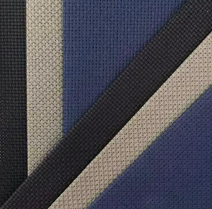 Image of KCS 4 /6 pc of 12 inch x 18 inch(30cmx45cm) 16 Count Cotton Aida Cloth Cross Stitch Fabric (6 pc,Navy Blue+Dark Grey+Black)