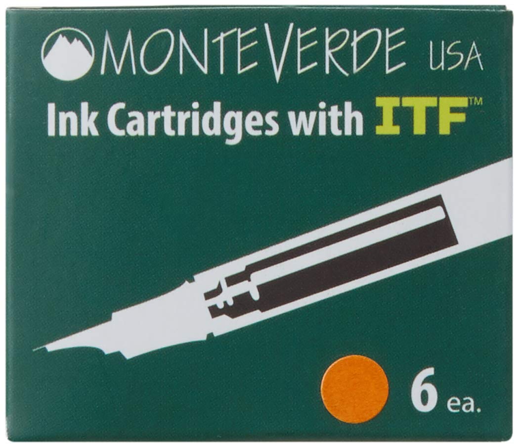 Monteverde G306OR - Recambio para bolígrafos y plumas (6 unidades)