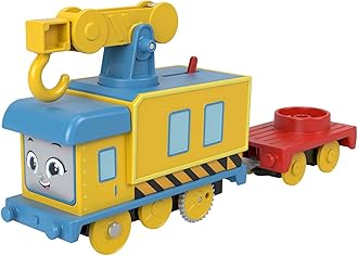 Thomas & Friends Motorized Toy Carly The Crane Battery-Powered Rail Vehicle for Pretend Play Preschool Kids Ages 3+ Years
