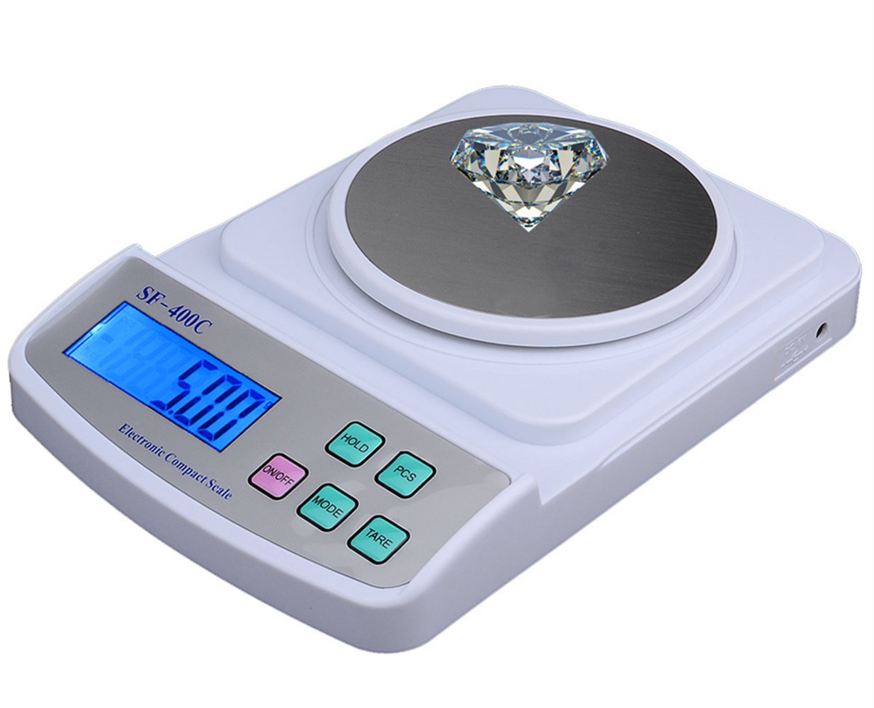 Balanza analítica de laboratorio de alta precisión, báscula electrónica digital de laboratorio, báscula para joyería, báscula electrónica de precisión para cocina Clark Scales (500 g, 0,01 g).