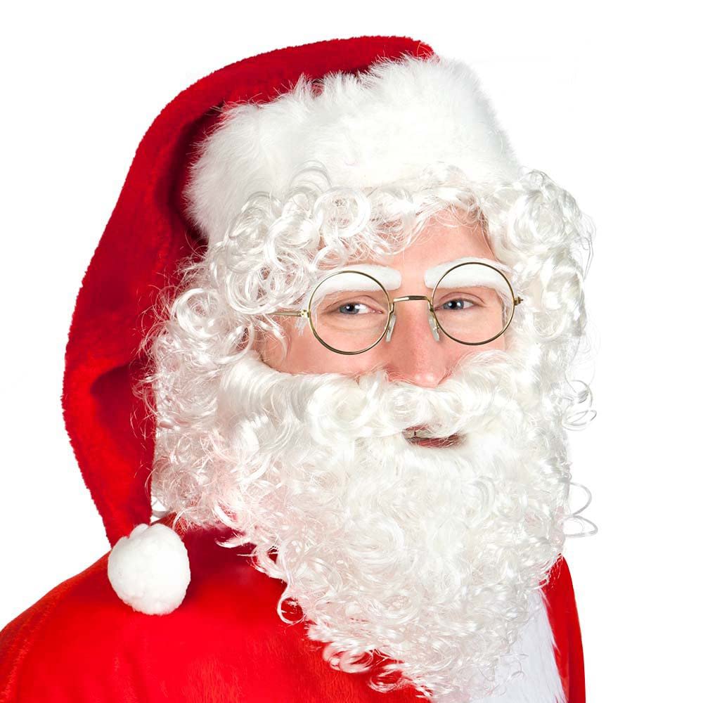 Boland Gold Santa Glasses with No Lens, Old Man Glasses, Santa Fancy Dress Accessory, Santa Claus Dress Up, Father Christmas - Image 2