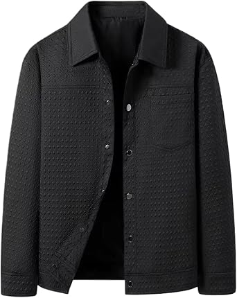 Mens Seersucker Spring Light Jacket Casual Wear