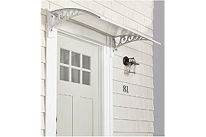 Lakeside Collection White 47.5" Window Awning or Front Door Canopy - Shield...