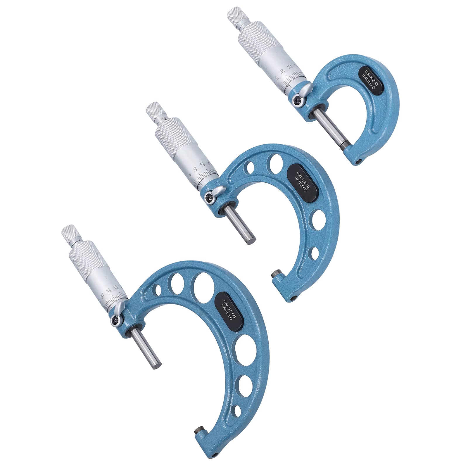 Marhynchus Außendurchmesser-Mikrometer, Lagerstahl, Hochgenaues Mikrometer 0,01 Mm, 0–25 Mm, 25–50, 50–75, Messwerkzeug für Präzise Teile, Maschinisten-Inspektoren