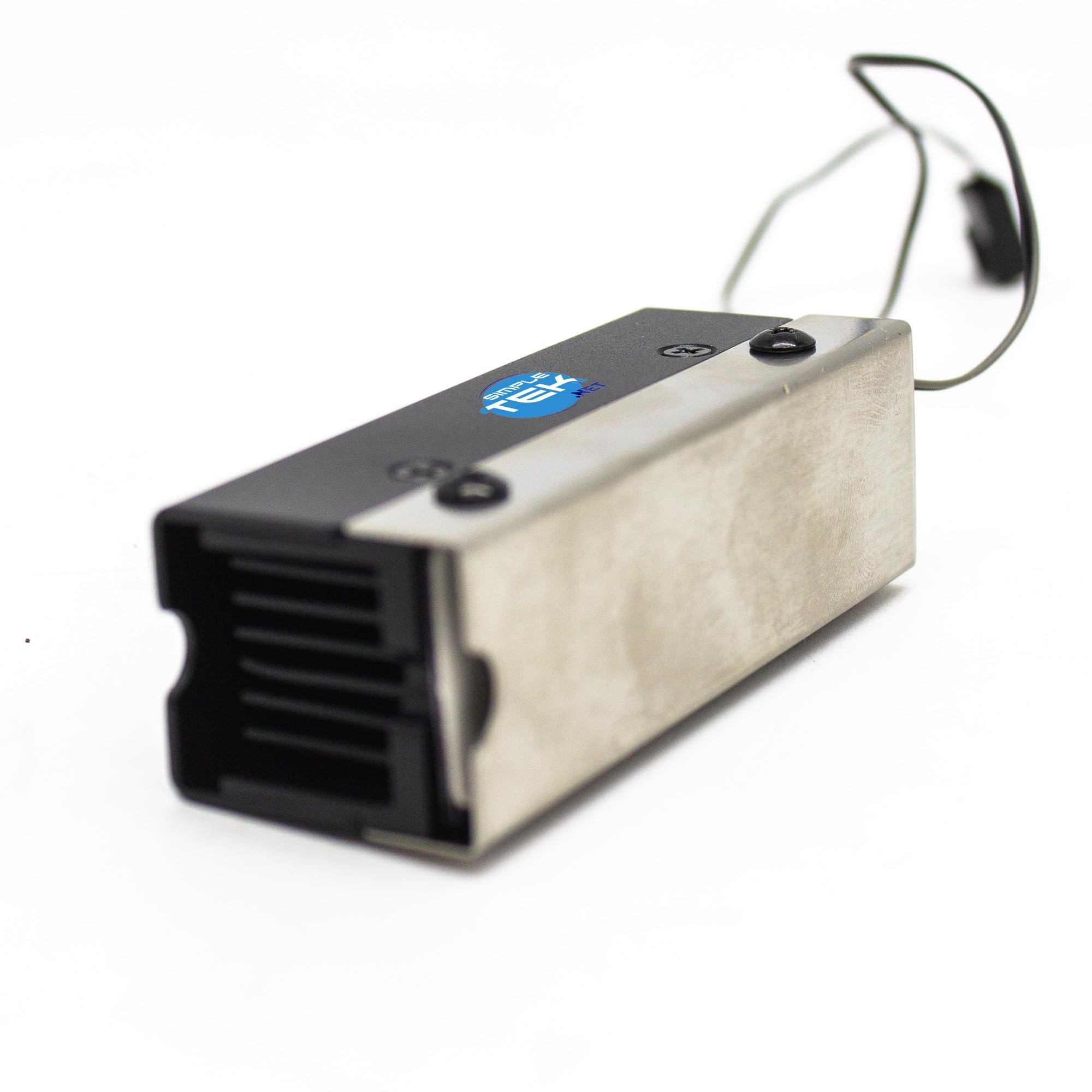 SIMPLETEK - Dissipatore attivo con ventola per SSD M.2 2280 / NVMe/SATA, compatibile PCIe 3.0–5.0, con pad termico, modello M.2-TWO