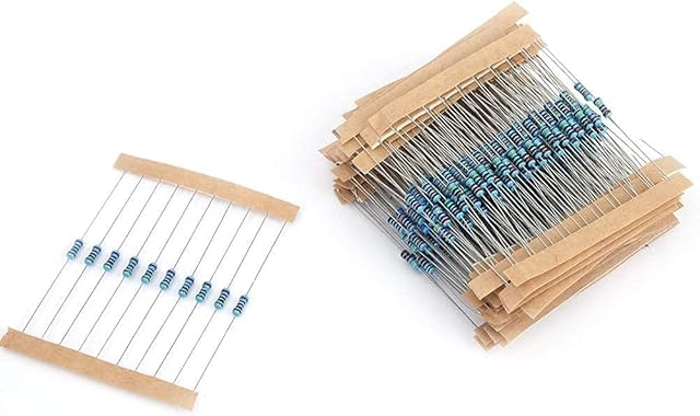 Resistor Kit, 30 Values Resistor Kit, 300Pcs Metal Film Resistor Resistance 1/4W 1% Tolerance 10-1M Ohm Resistors for DIY Electric Projects