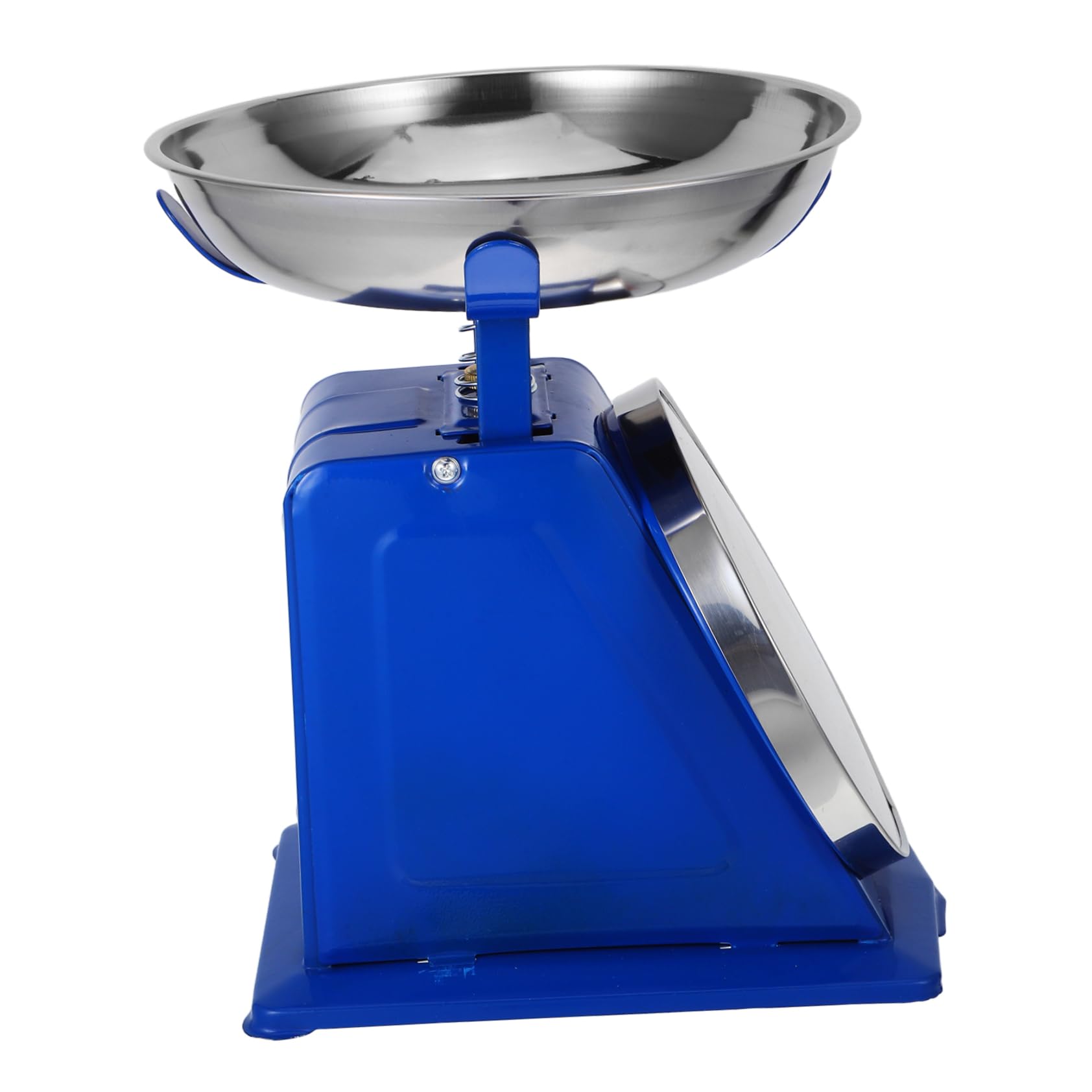Zerodeko Báscula de Cocina Mecánica Retro Material de Hierro y Acero Inoxidable con Bandeja Desmontable y Dial Grande Fácil de Leer Capacidad de 10kg para Preparación de Comidas