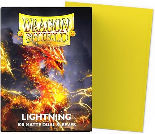 Miniatura 65 de Dragon Shield Fundas para tarjetas de tamaño estándar doble mate, 100 unidades, suaves y resistentes, compatibles con Pokémon, carne y sangre, una