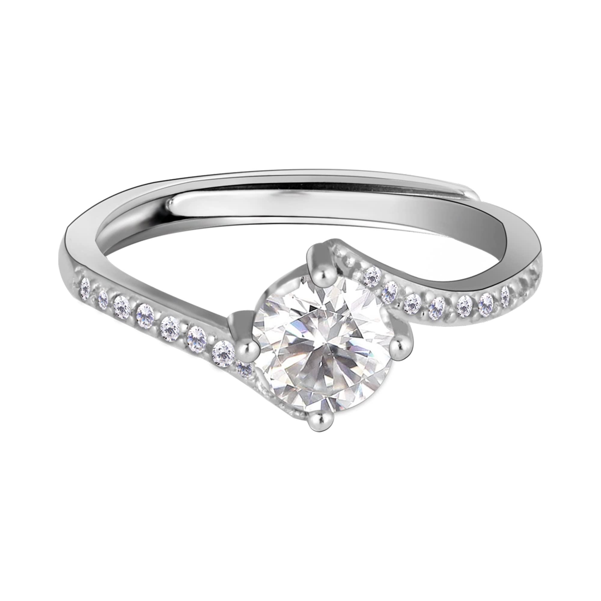 GIVA 925 Silver Zircon Stone Ring, Adjustable Gifts for Girlfriend, Gifts for Women & Girls| With Certificate of Authenticity and 925 Stamp | 6 Month Warranty* (B0B34HFS9V) Amazon Price History, Amazon Price Tracker