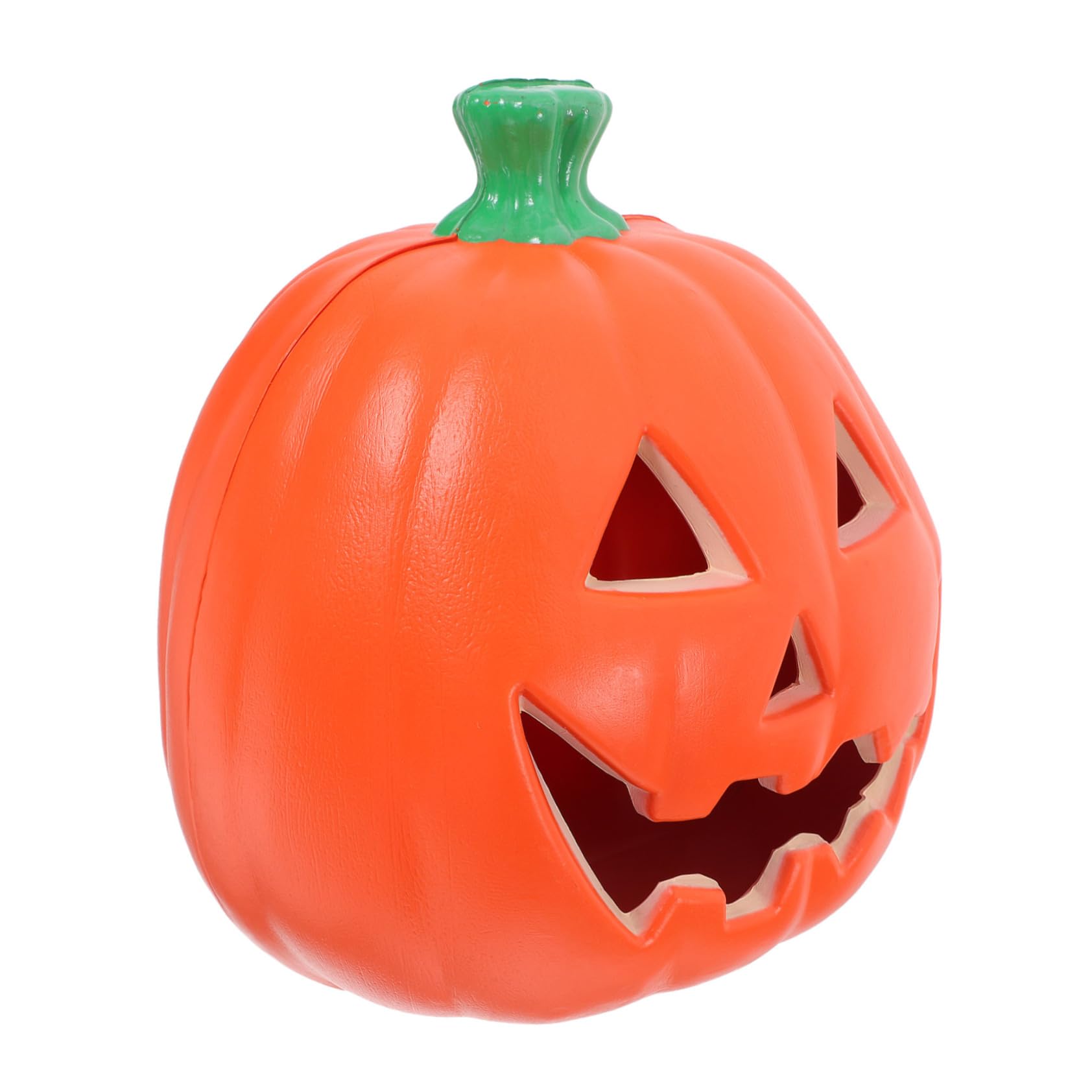 Cabilock Bright LED Plastic Pumpkin Lamp for Indoor Outdoor Holiday Decor Traditional Design for Parties Malls Bars Homes Halloween Decorations