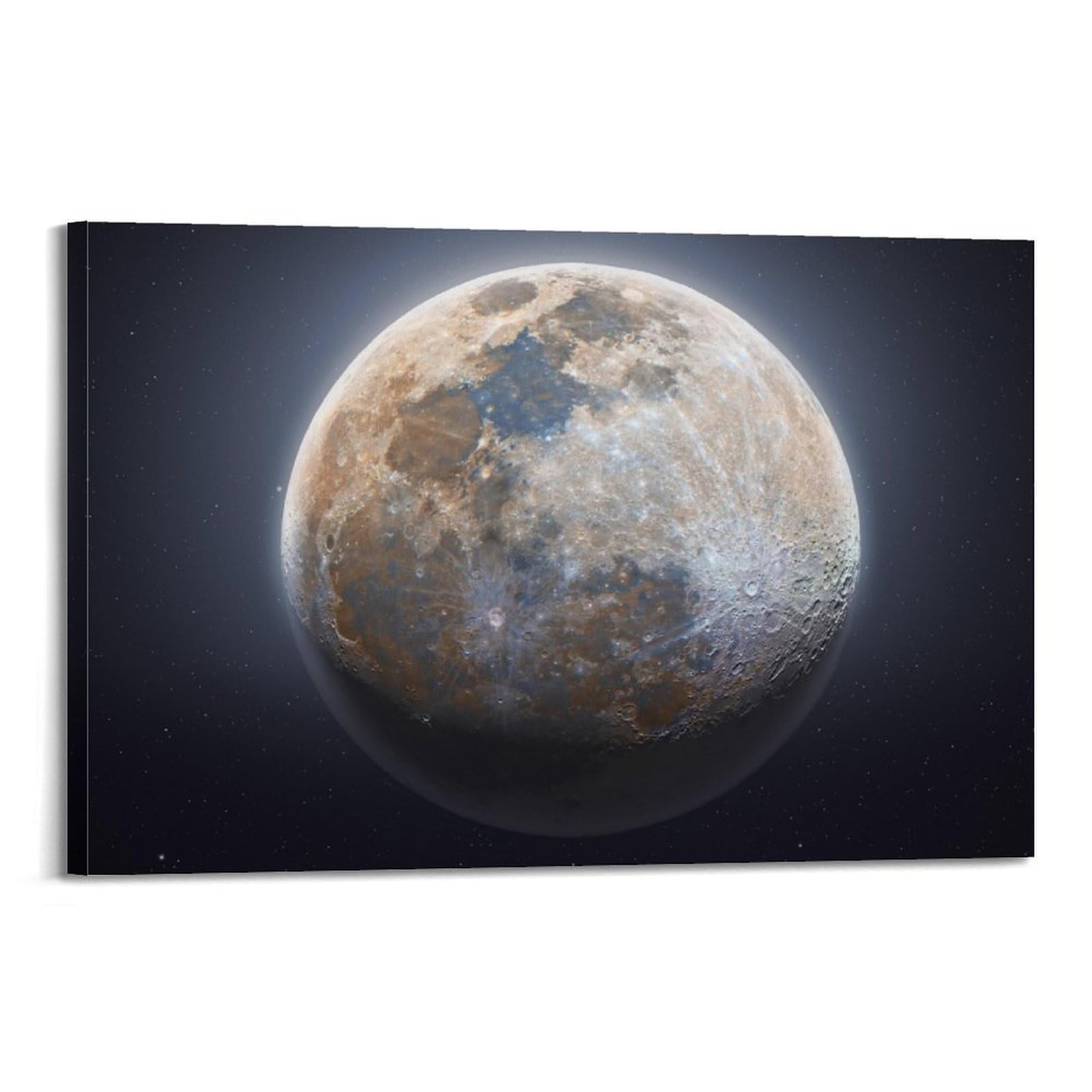 OKAHYS Moon Space Planet Poster Decorative Painting Canvas Wall Artworks Picture 24x36inch(60x90cm)