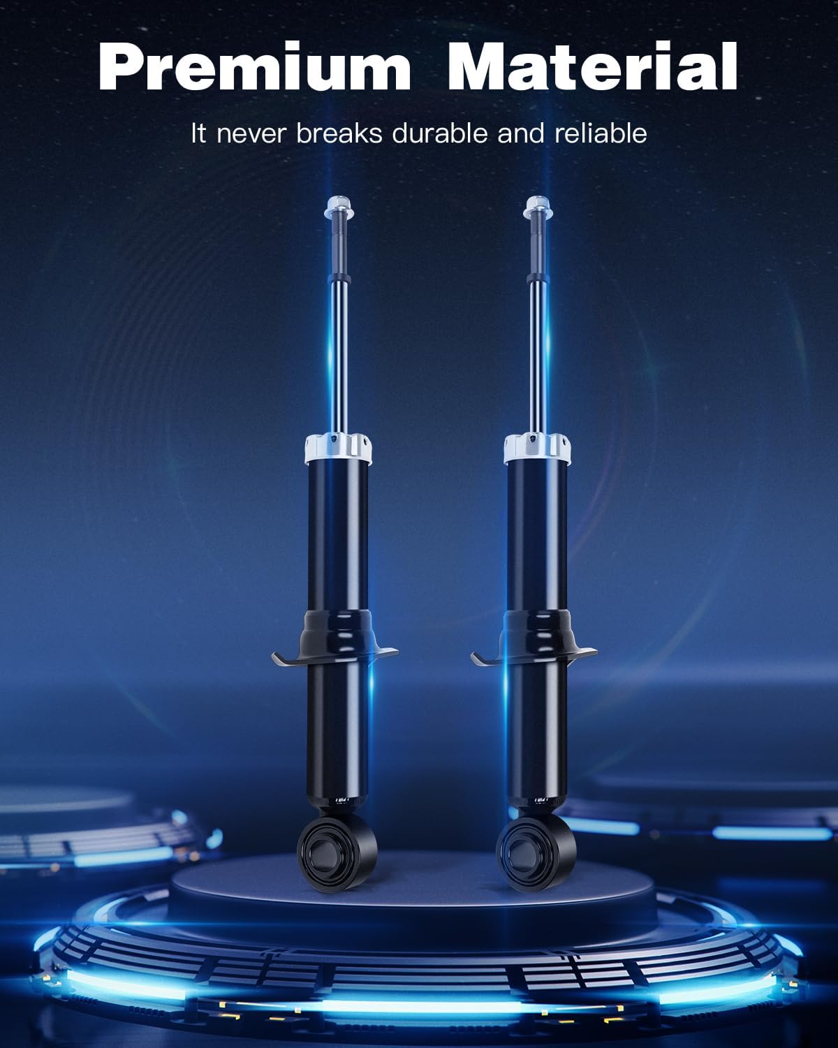 ECCPP 2 pcs for Toyota Rear Shocks Absorbers for 2009-2010 for Toyota Corolla 341448 Auto Struts