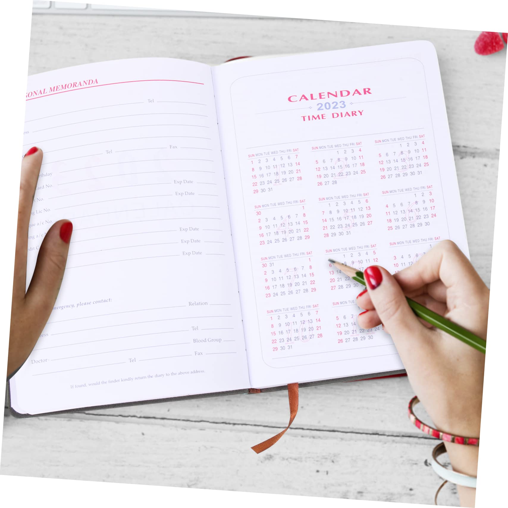 SEWACC 2-teiliges Tageskalender-notizbuch Für Die Arbeit Studienplaner Terminkalender Für Homeschool-bestellungen