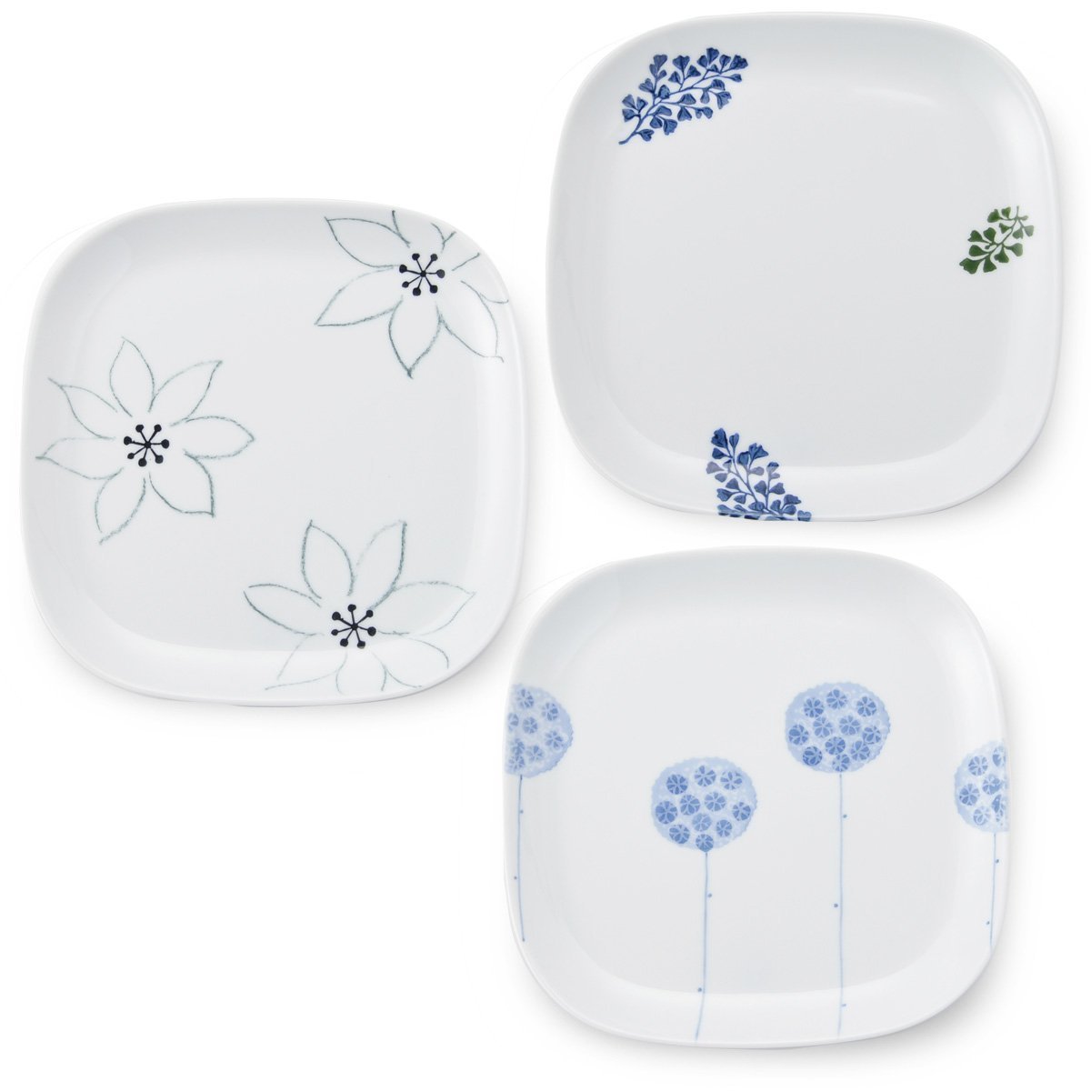 Amazon｜CtoC JAPAN 波佐見焼 モーニング プレート 食器 3枚 セット 約