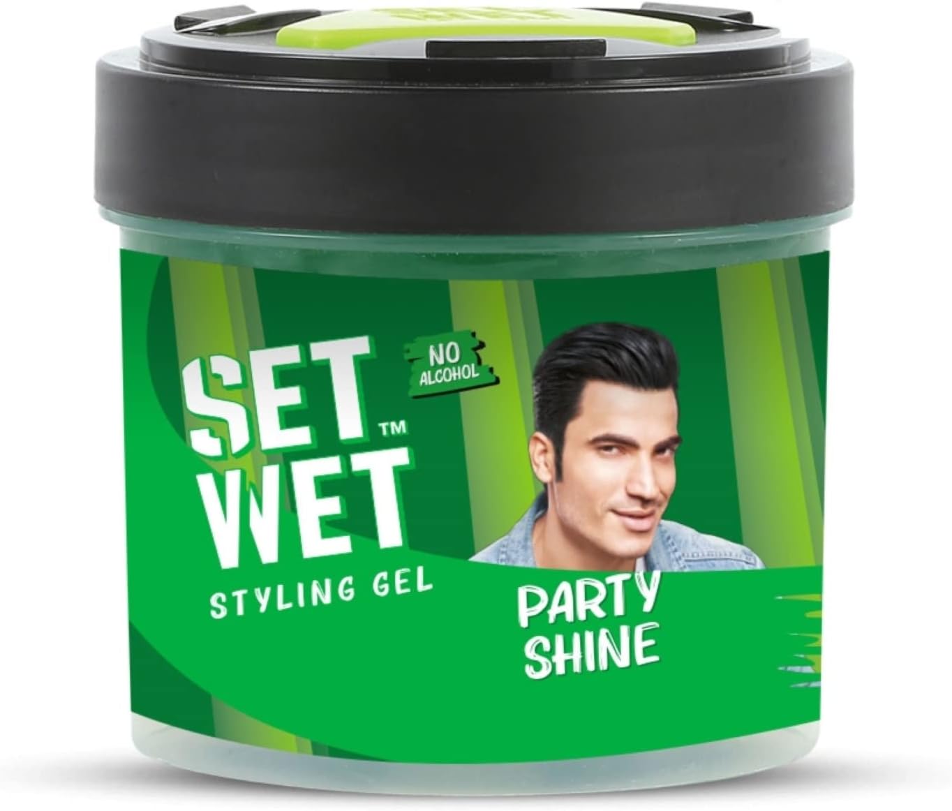Set Wet Vertical Hold Hair Gel, 250 ml Jar, Multi
