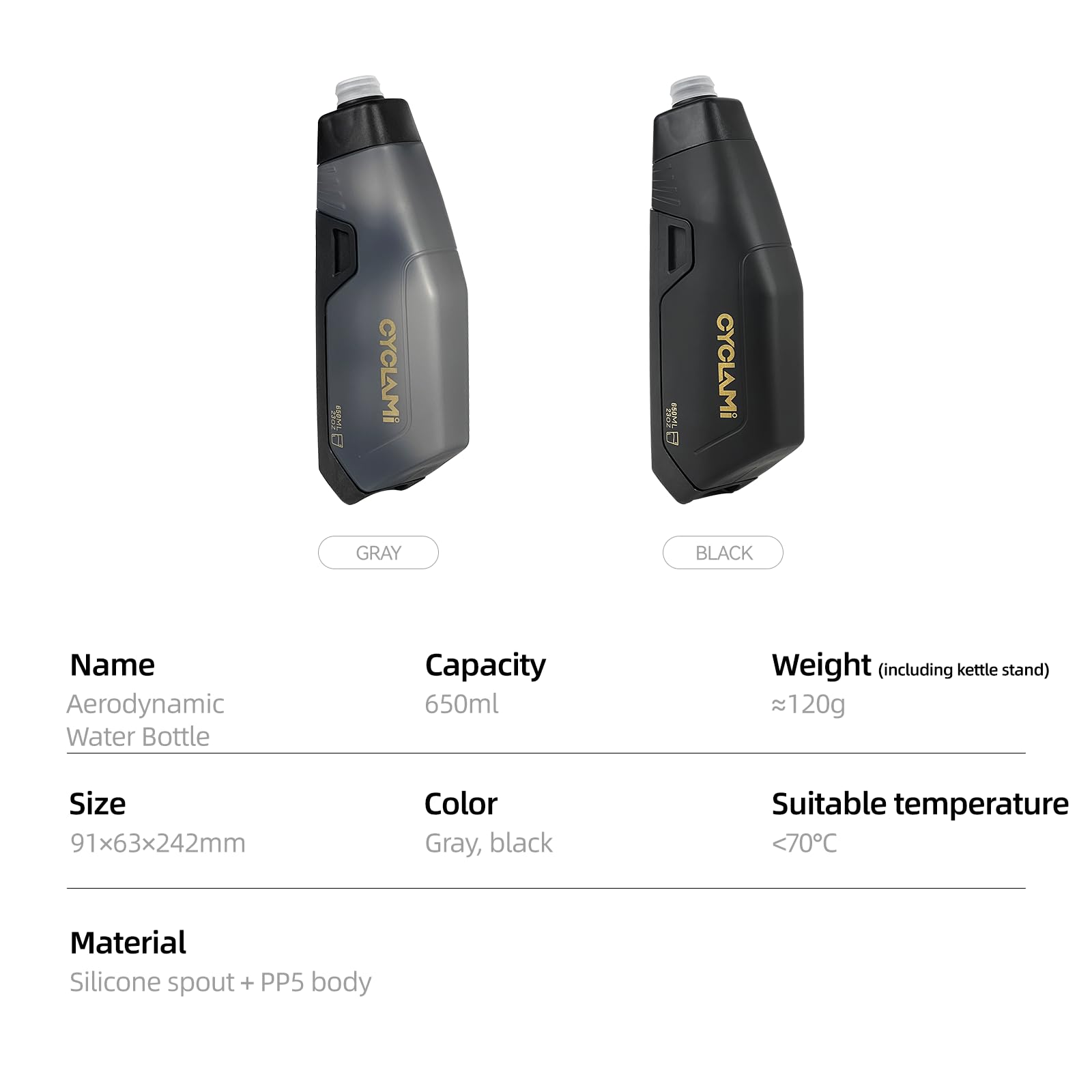 Bicicletas, 610 ml, ligeras, sin BPA, a prueba de fugas, botella de rueda para ciclismo, fitness, senderismo, natación
