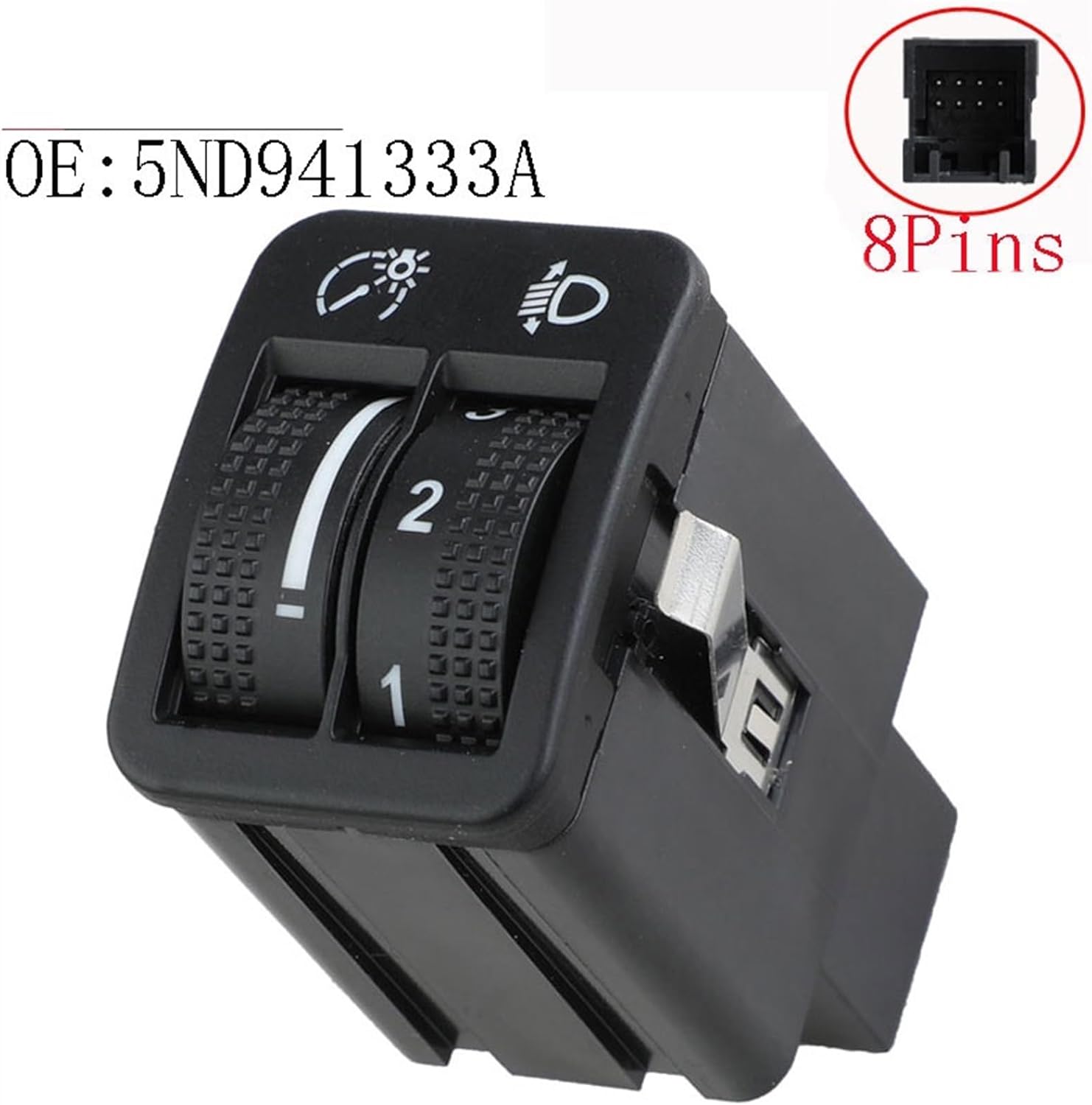 1Pcs Brightness Dimmer Headlight Height Adjustment Switch 5ND941333A