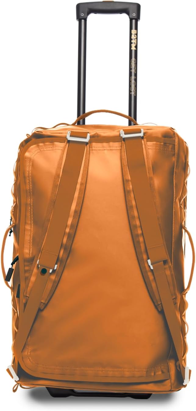 55L Rolling Duffle Bag with Wheels and Handle – Large Duffle Bag for Travel, Check In Luggage with Wheel, Rolling Suitcase, Travel Luggage, Suitcases with Wheels (Caramel) - Image 6