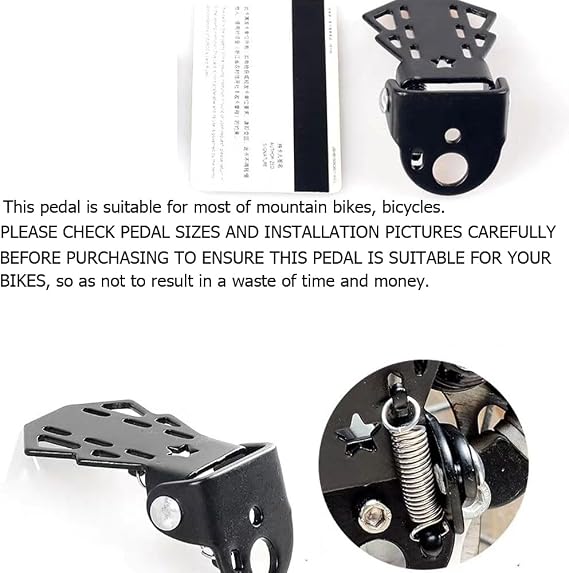 4 Pack Mini Bicycle Rear Pedals Bike Pegs Folding Foot Rest Mount Stand for Mountain Bicycles Rear Seat Pedal Child Kids Bikes Peg Metal Plate Cycling Footrest Accessories