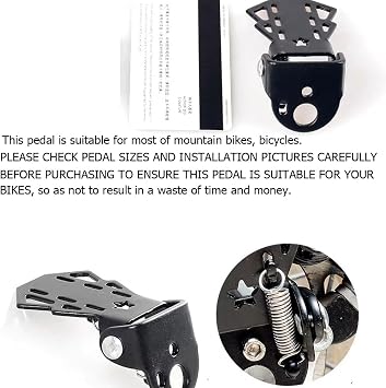 4 Pack Mini Bicycle Rear Pedals Bike Pegs Folding Foot Rest Mount Stand for Mountain Bicycles Rear Seat Pedal Child Kids Bikes Peg Metal Plate Cycling Footrest Accessories