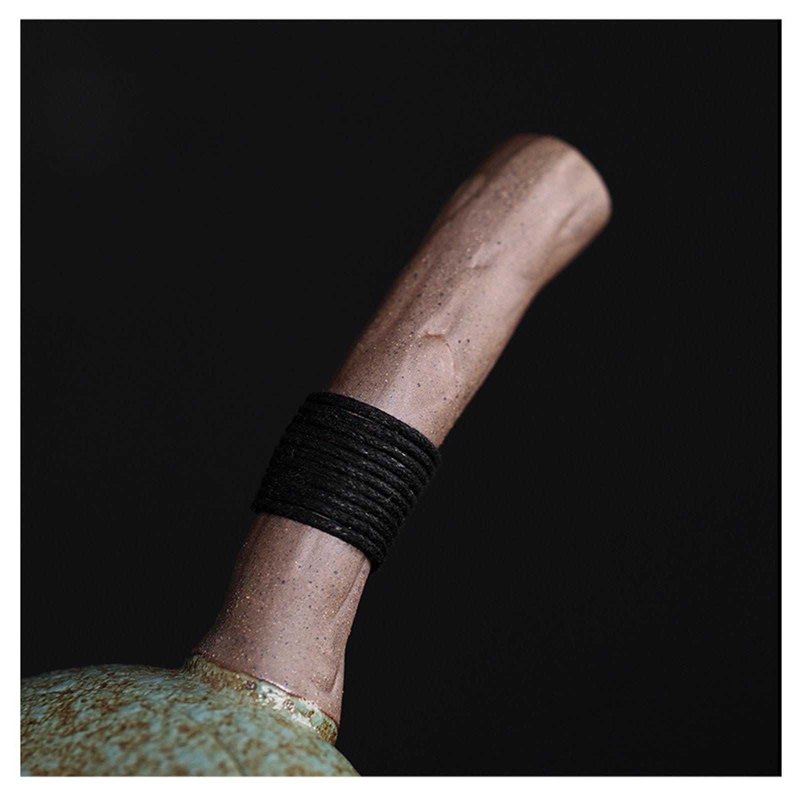 Théière japonaise en céramique, service à thé Kung Fu en céramique avec poignée latérale, théière traditionnelle en porcelaine faite à la main, grande théière for thé en vrac, infuseur à thé(Green)
