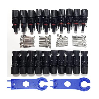 Kenbrook Solar MC-4 Wire Connector with Spanner for Solar Panels (10 Set + Spanner)