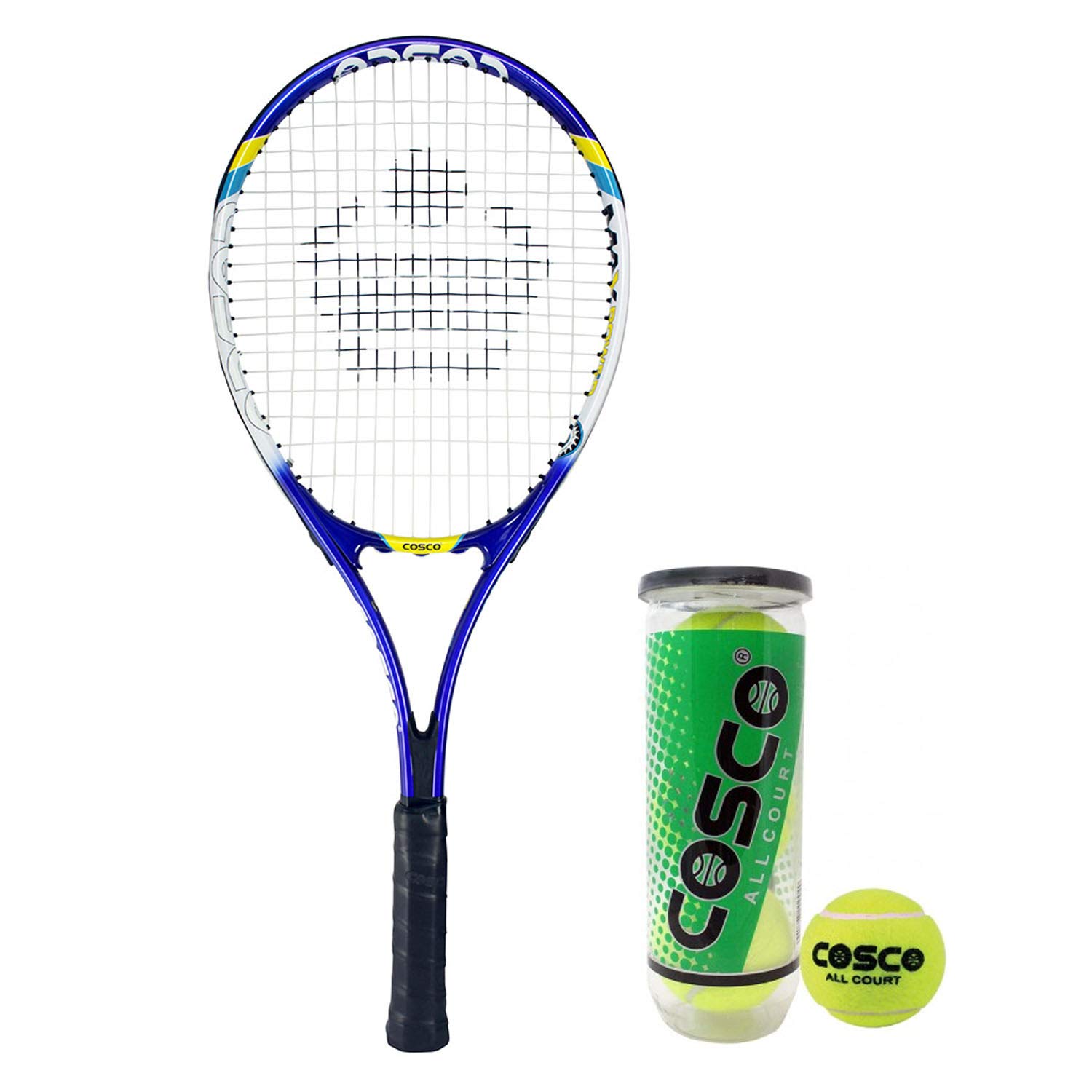 Cosco Max Power Tennis Racquet with All Court Tennis Ball (B0111NZE1Y) Amazon Price History, Amazon Price Tracker