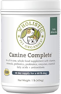 Wholistic Pet Organics Canine Complete: Dog Multivitamin for Total Body Health - Dog Supplement with Vitamins, Minerals, P...