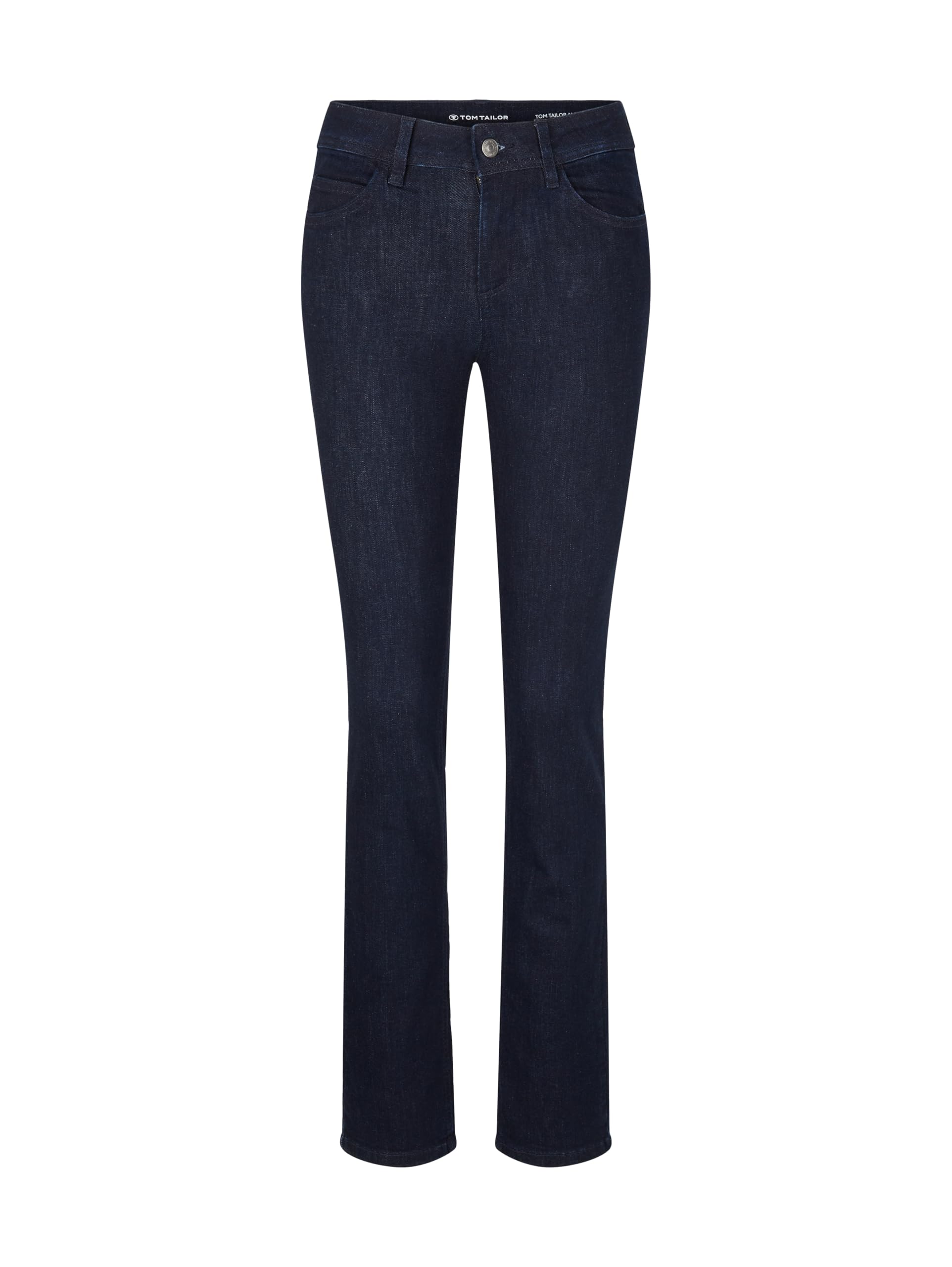 TOM TAILOR 202212 Alexa Straight Jeans Femme ,10115 - Clean Rinsed Blue Denim ,36W / 30L
