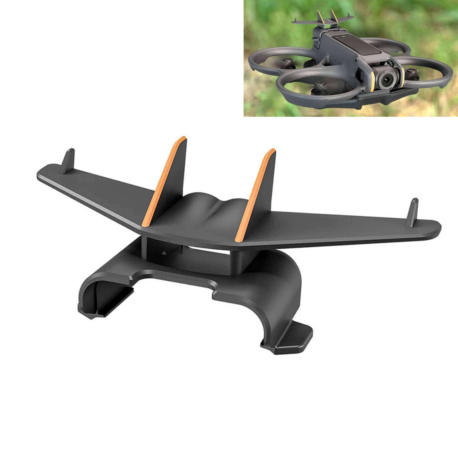 LICHIFIT Flight Tail Wing for DJI AVATA2 Snap-On Anti-Drop and Anti-Knocking Battery Cover Clip Holder Accessories