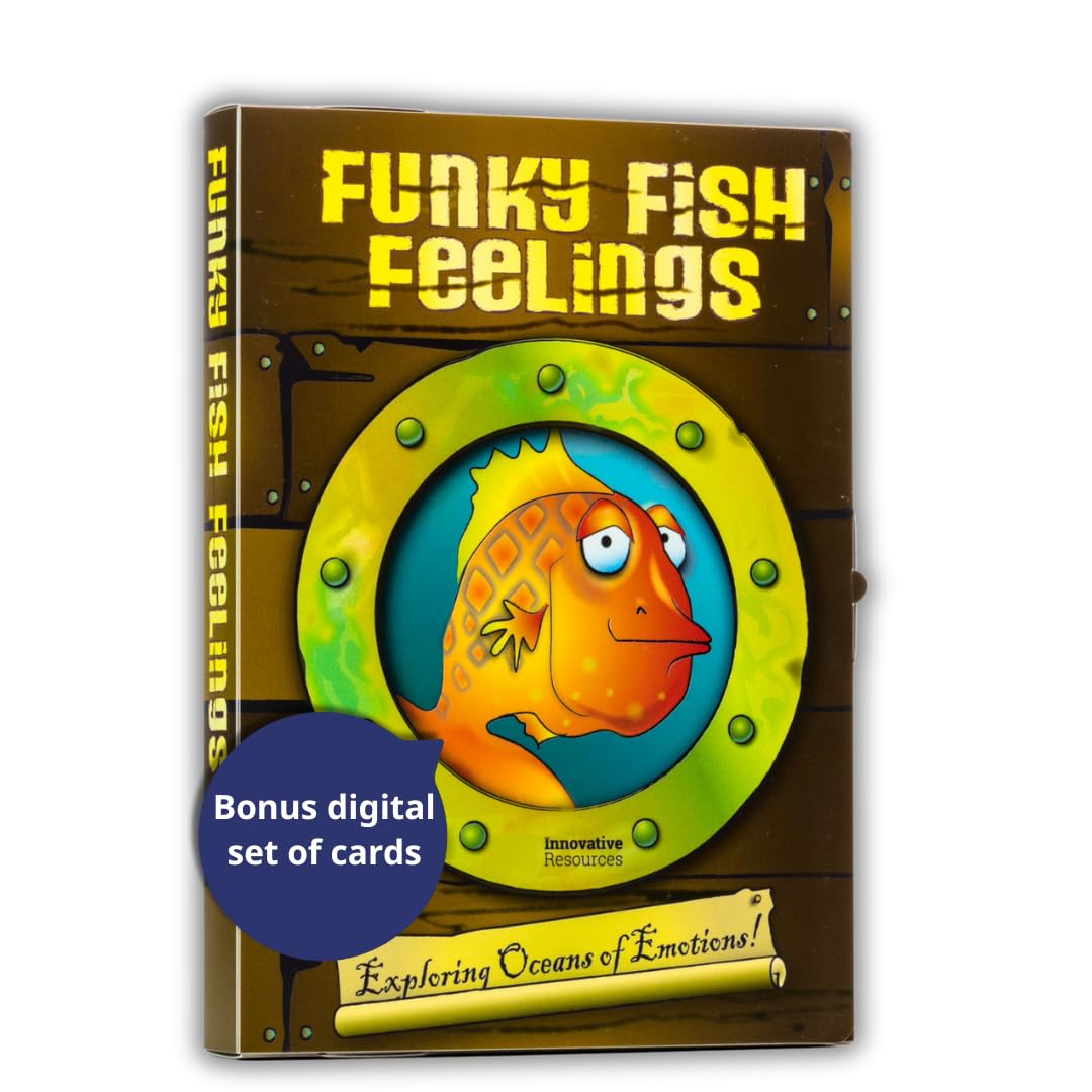 Funky Fish Feeling Cards - 48 cards for building conversations about emotions and feelings