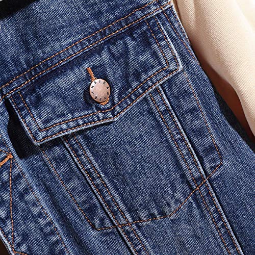 Prijouhe Men's Denim Vest Jean Vest Black Denim Motorcycle Black Blue Biker Plus Size Sleeveless #TOP4