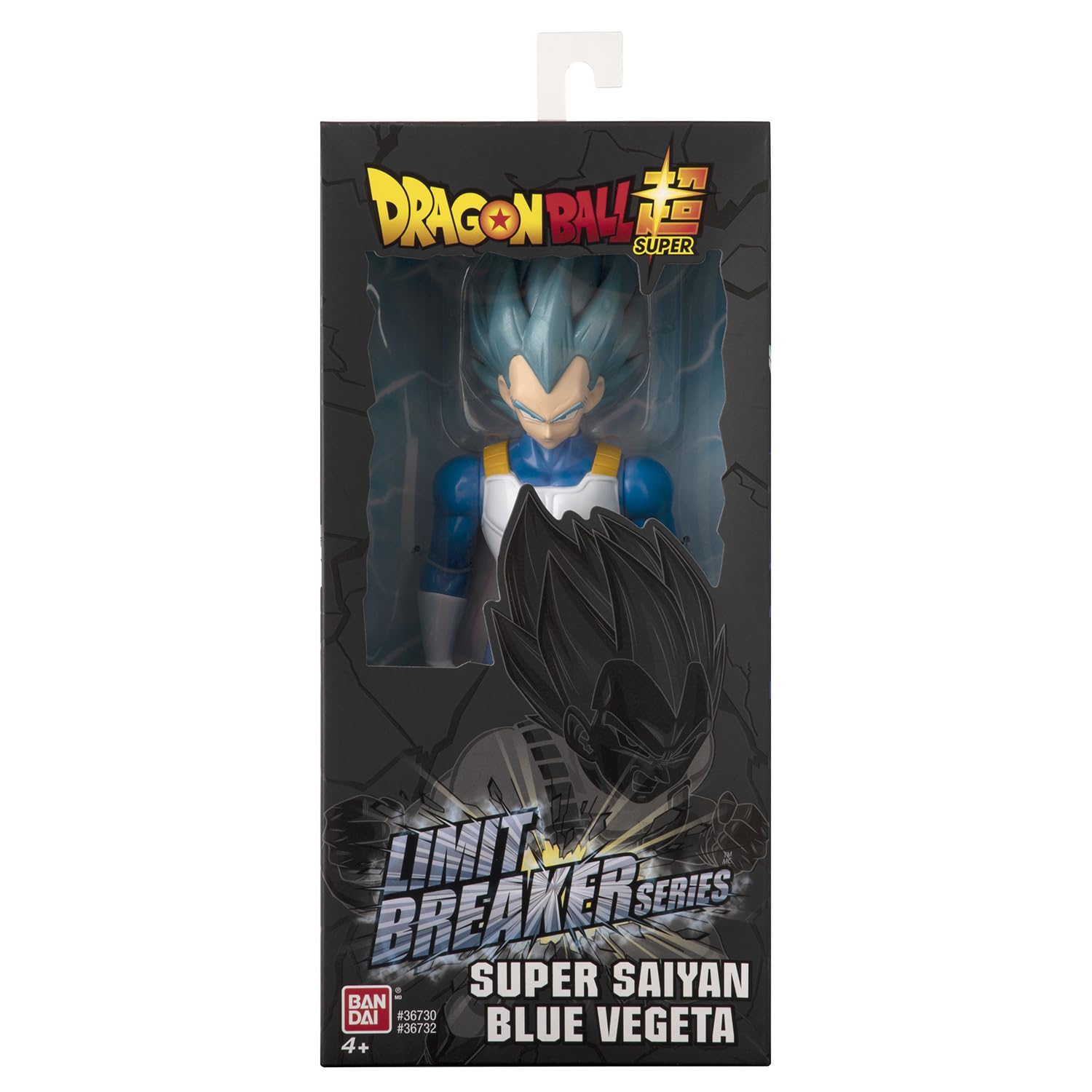 BANDAI - Dragon Ball Vegeta Super Saiyan Blue - Limit Breaker Series - 36732 - Figura de acción articulada de 30 cm para niños y coleccionistas, Gran Escala, diseño con Acabado detallado